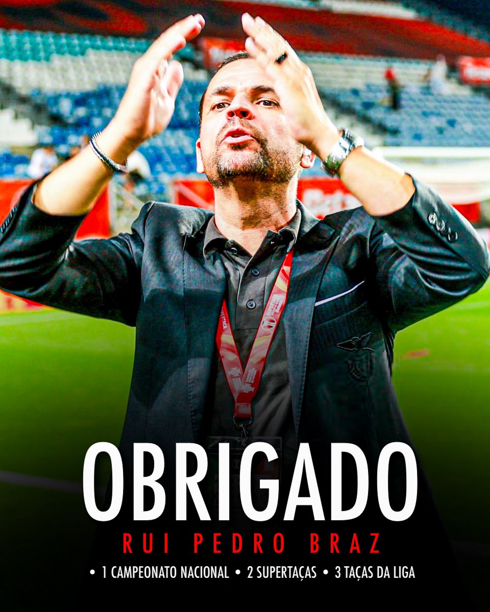 4 anos de Sport Lisboa e Benfica, entre inúmeras viagens e muitos negócios fechados. Rui Pedro Braz ficará sempre lembrado como o diretor que quando ia a algum lado… voltava com um jogador.

Obrigado e boa sorte, RPB ❤️