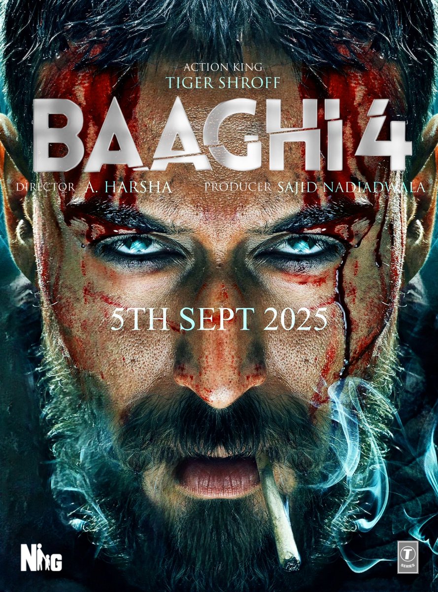 designs_plex's tweet photo. Few Days To Go For "Action King" #TigerShroff's #Baaghi4

Here Is Another Designed Poster For #B4

Movie Releasing On 5th September 💊❤️‍🔥

@iTIGERSHROFF @NGEMovies 
#Baaghi4Trailer https://t.co/ahLXH1oxpl