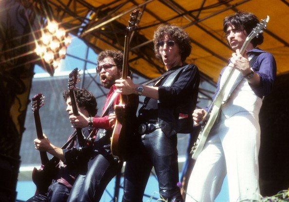 Blue Oyster Cult performing at Oakland Stadium, 1978