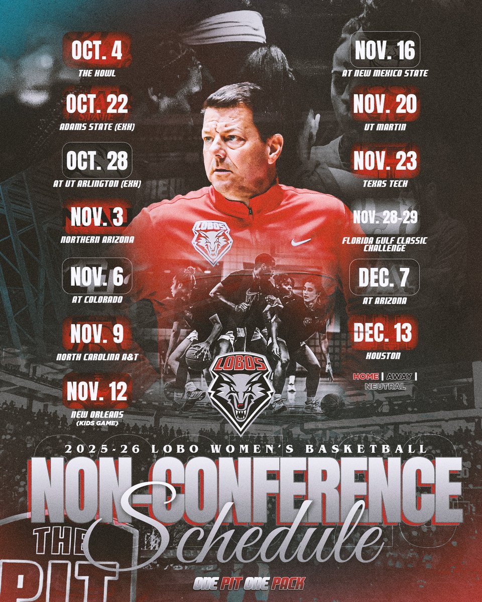 The non-conference schedule is HERE. 

📝 | tinyurl.com/435mtudf
#GoLobos