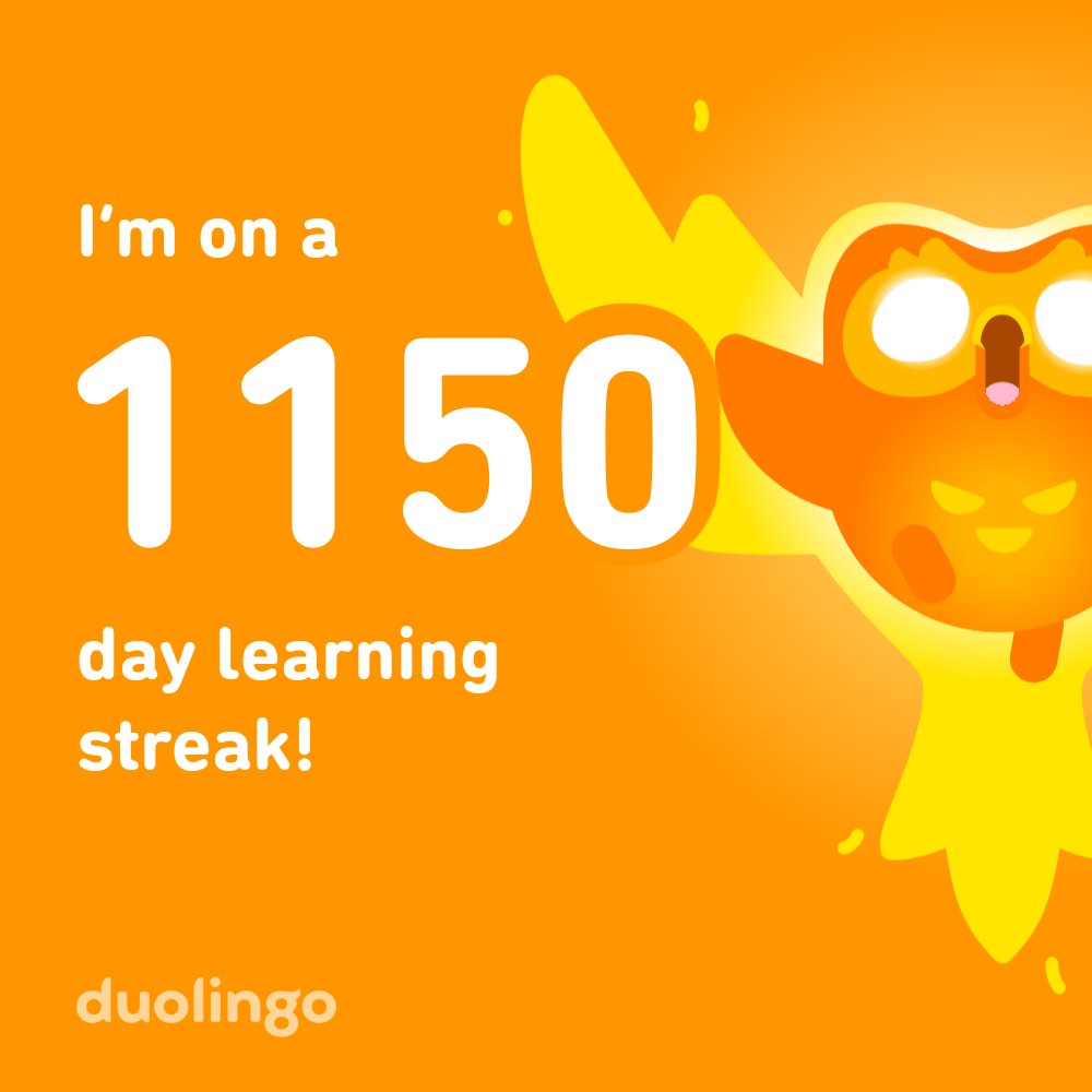 Learn a language with me for free! Duolingo is fun, and proven to work. Here’s my invite link: invite.duolingo.com/BDHTZTB5CWWKTG…