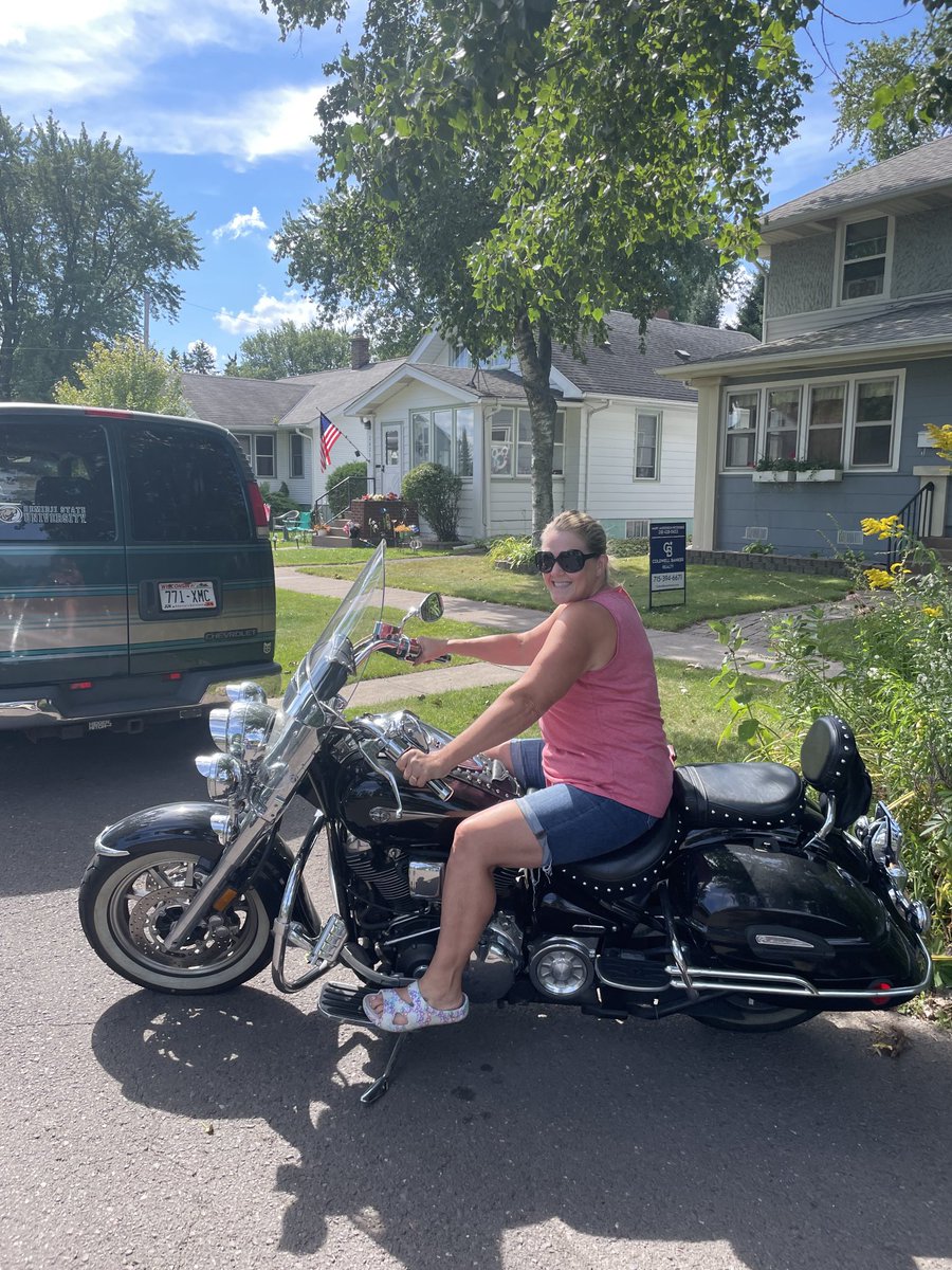 Anne getting ready for a ride to Amicon State Park
