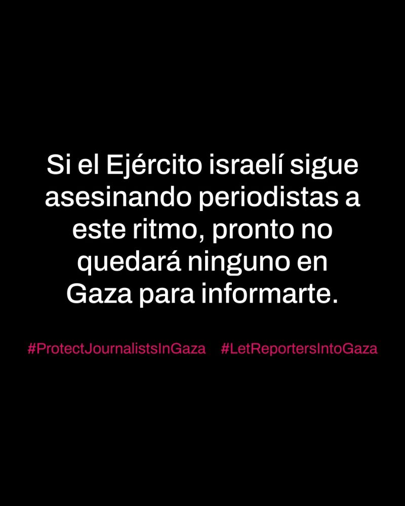Coordinada por <a href="/RSF_inter/">RSF</a> y <a href="/Avaaz/">Avaaz</a>, +270 medios en 70 países cambian hoy sus portadas y emisiones para denunciar que, al ritmo actual de asesinatos de periodistas en Gaza por el ejército israelí, pronto podría no quedar nadie para informar al mundo. #LetJournalistsIntoGaza