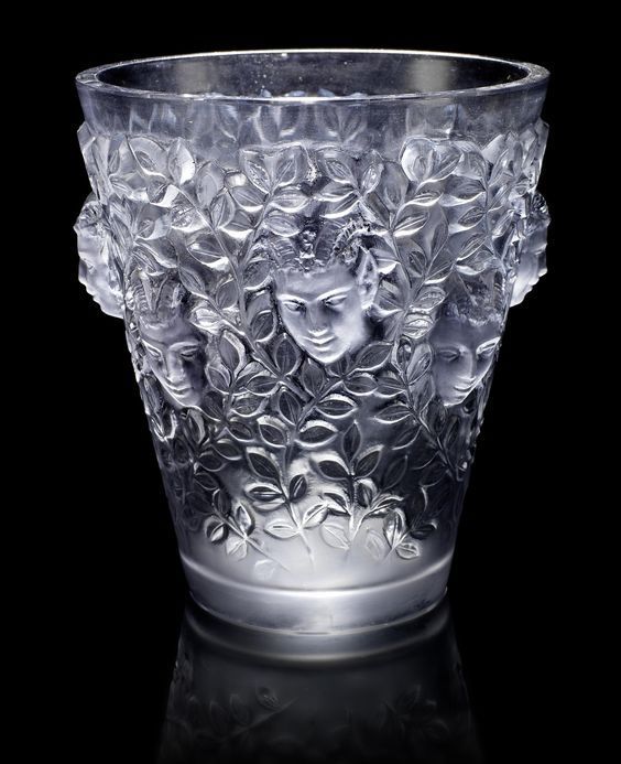 The vase called “Silenes” by René Lalique, 1938, France, looks as if it has come from another dimension.