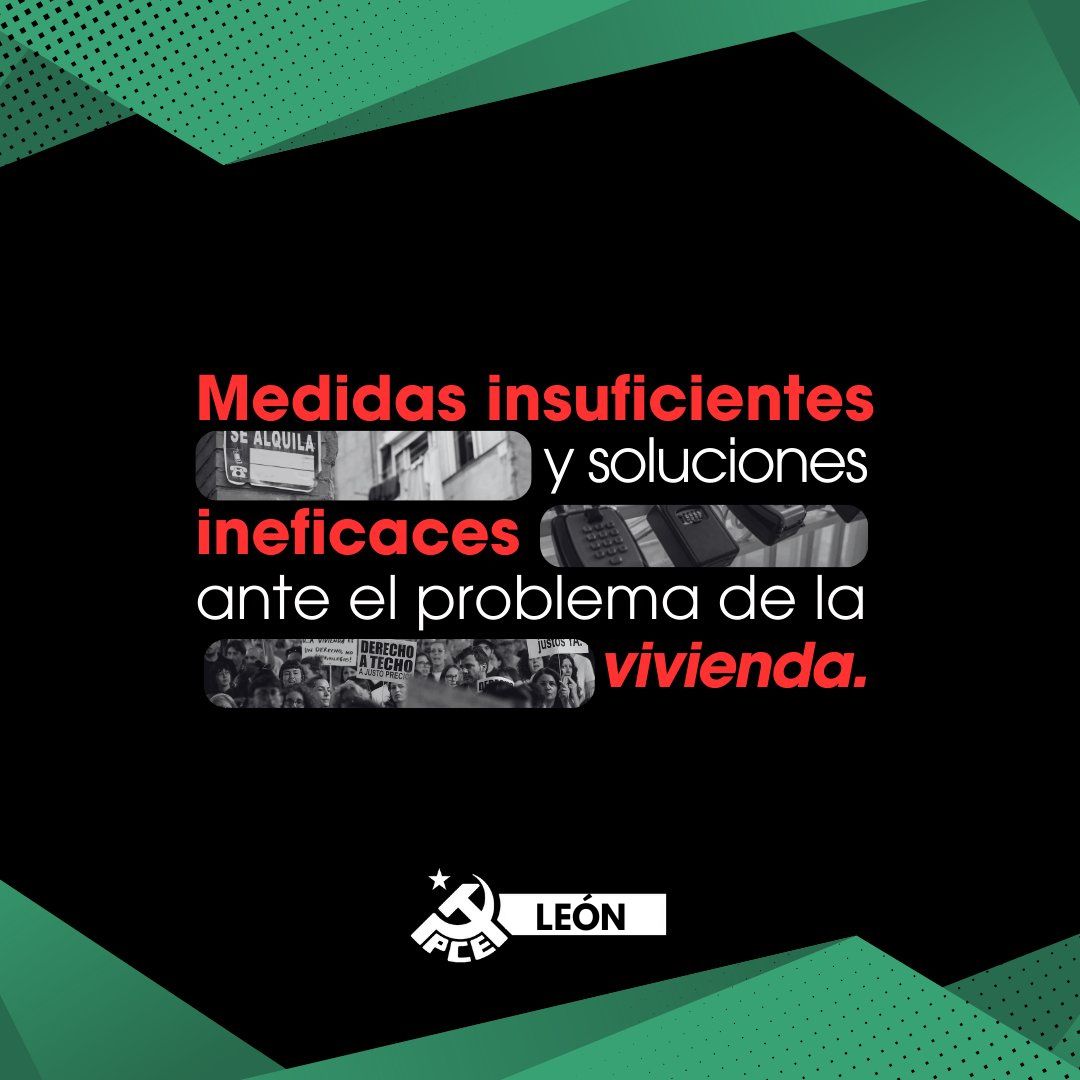 PCE León (@pceleon) on Twitter photo 📖 Empieza la <a href="/unileon/">Universidad de León</a> y son muchos los que no pueden pagar un alquiler en #Leonesp 🦁
🫰 Los rentistas y los pisos turísticos impiden un alquiler digno 💸
⏰ Es hora de poner en marcha vivienda pública para la juventud trabajadora y los estudiantes
#Bierzo #viviendaasequible 📖 Empieza la <a href="/unileon/">Universidad de León</a> y son muchos los que no pueden pagar un alquiler en #Leonesp 🦁
🫰 Los rentistas y los pisos turísticos impiden un alquiler digno 💸
⏰ Es hora de poner en marcha vivienda pública para la juventud trabajadora y los estudiantes
#Bierzo #viviendaasequible