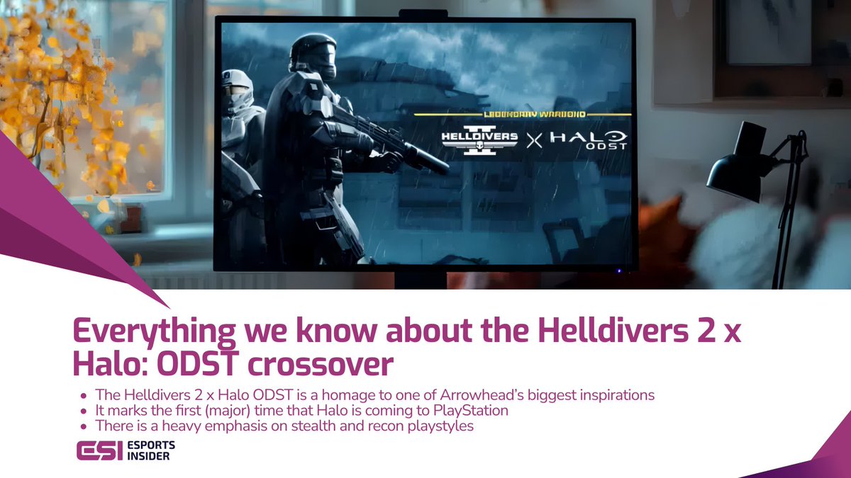 esportsinsider's tweet image. The first major Halo x PlayStation crossover is here: Helldivers 2’s ODST Warbond.   💸 Pricier than usual, but fans are hyped. 
The console wars? Maybe it's over, what do you think? ➡️ esportsinsider.com/helldivers-2-h… 

#gaming @Halo #FPSgaming @PlayStation @Xbox