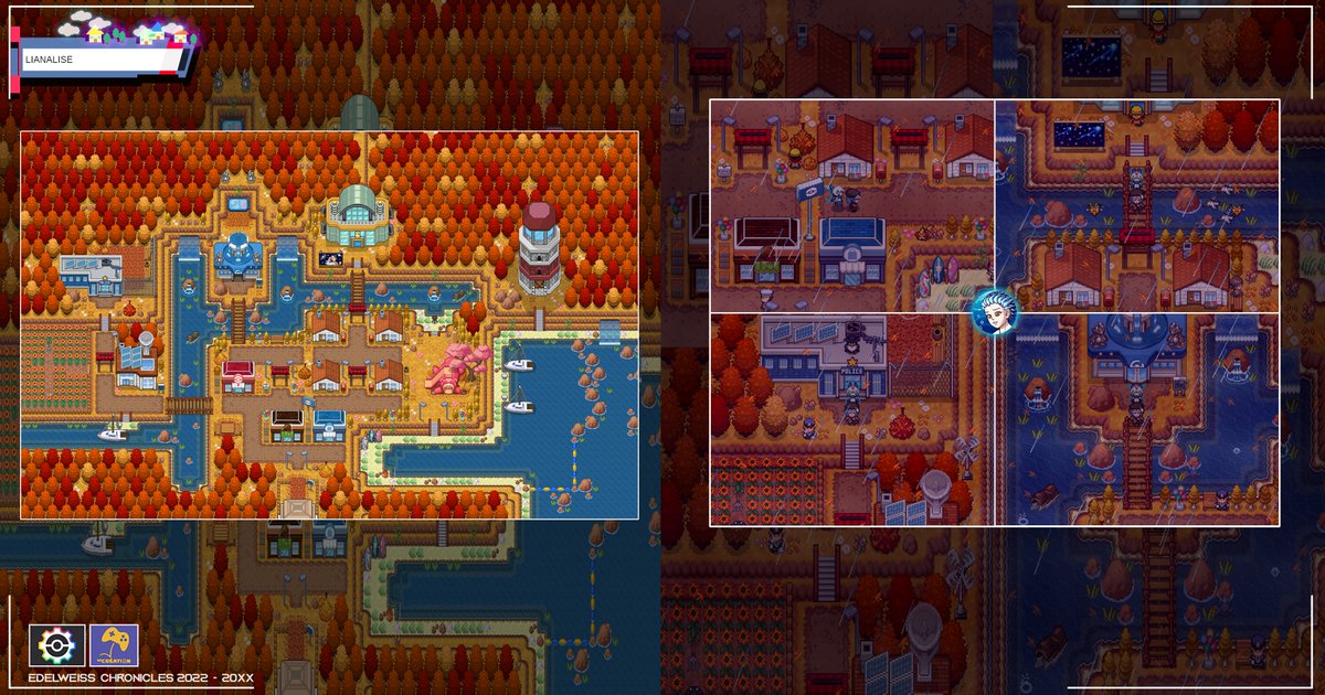 🇫🇷
Hey ! 
La ville de l’arène Eau a eu droit à un lifting ✨
Désolé pour les screens pluvieux, le soleil fait son timide...
🇬🇧
Hey! The Water Gym city got a glow-up ✨
Sorry for the rainy shots, the sun was shy…