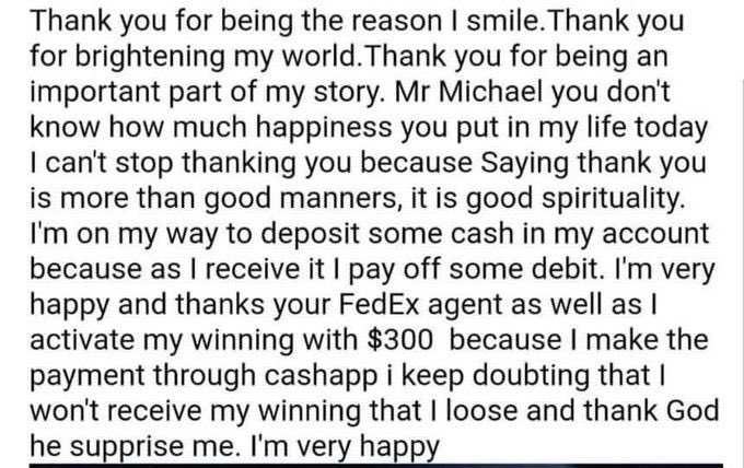nabi_samshul's tweet image. Wow, congratulations to Wendi Carter on winning $50,000 playing Mega Millions! 🎉 It&apos;s awesome to see her trying something new and having it pay off big time. Thanks for sharing the exciting news, and a big shoutout to Michael J Weirsky for being a part of these wins! 🌟