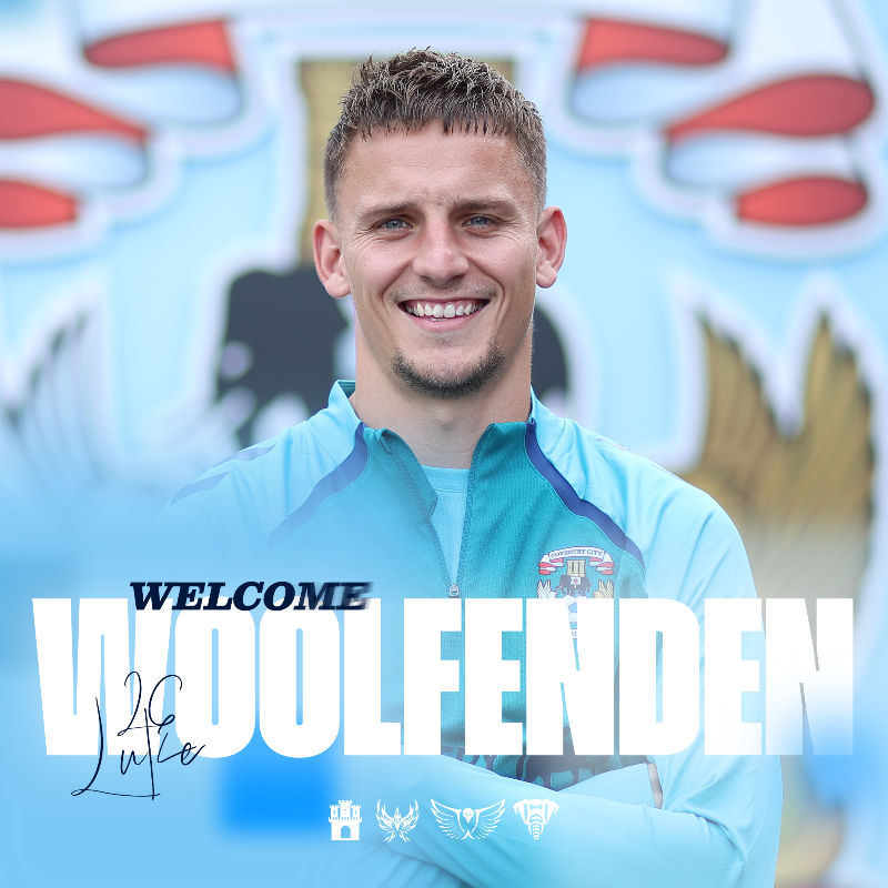 Coventry_City's tweet photo. Luke Woolfenden is a Sky Blue, completing his switch from Ipswich Town. 🩵