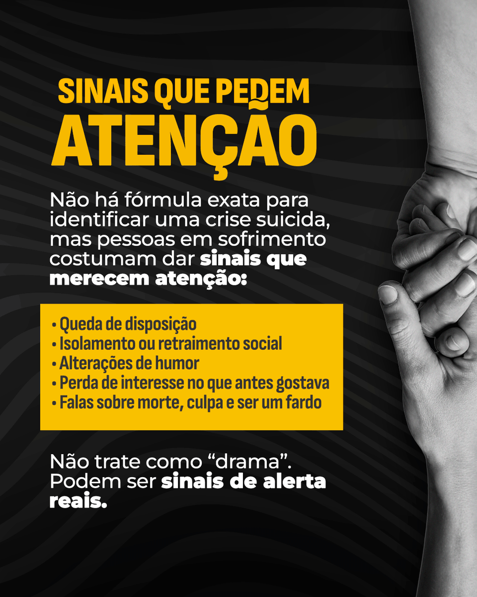 🌻Nem todo sorriso transparece a realidade. Setembro amarelo pode trazer mais do que sentimento de empatia, pode trazer alerta e atenção aos sinais de um possível pedido de ajuda.