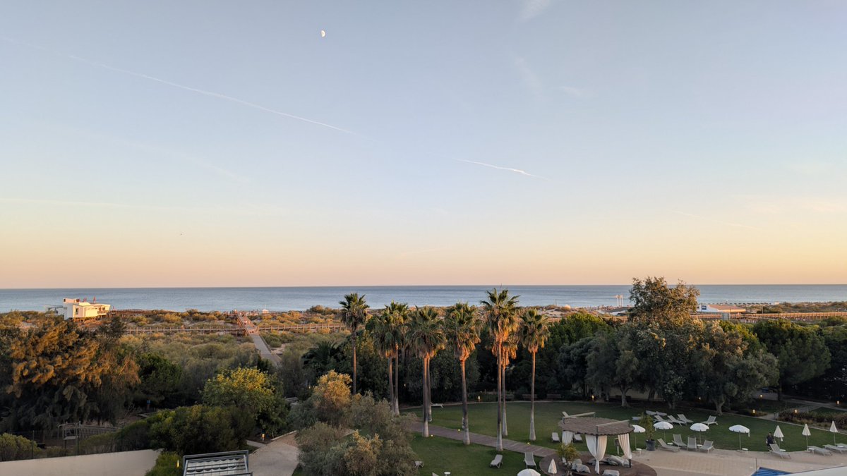 A vista do escritório...