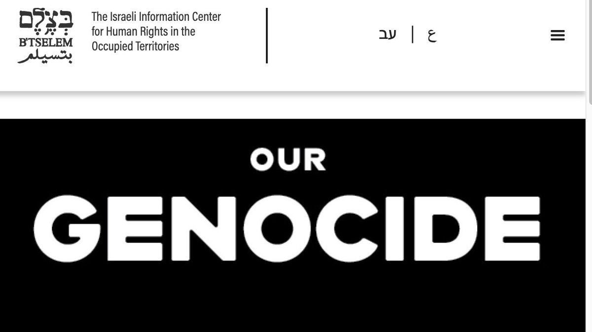 KaminskiMed's tweet photo. 2/n
Two Human Right organizations from Israel, Physicians for Human Rights Israel and and B'Tzelem released reports in July reaching the same conclusion: ISRAEL is committing GENOCIDE in GAZA
#DebateIsOver
https://t.co/GNFfquw45x , https://t.co/qNRkvXYvXM https://t.co/8g99rGKRF7