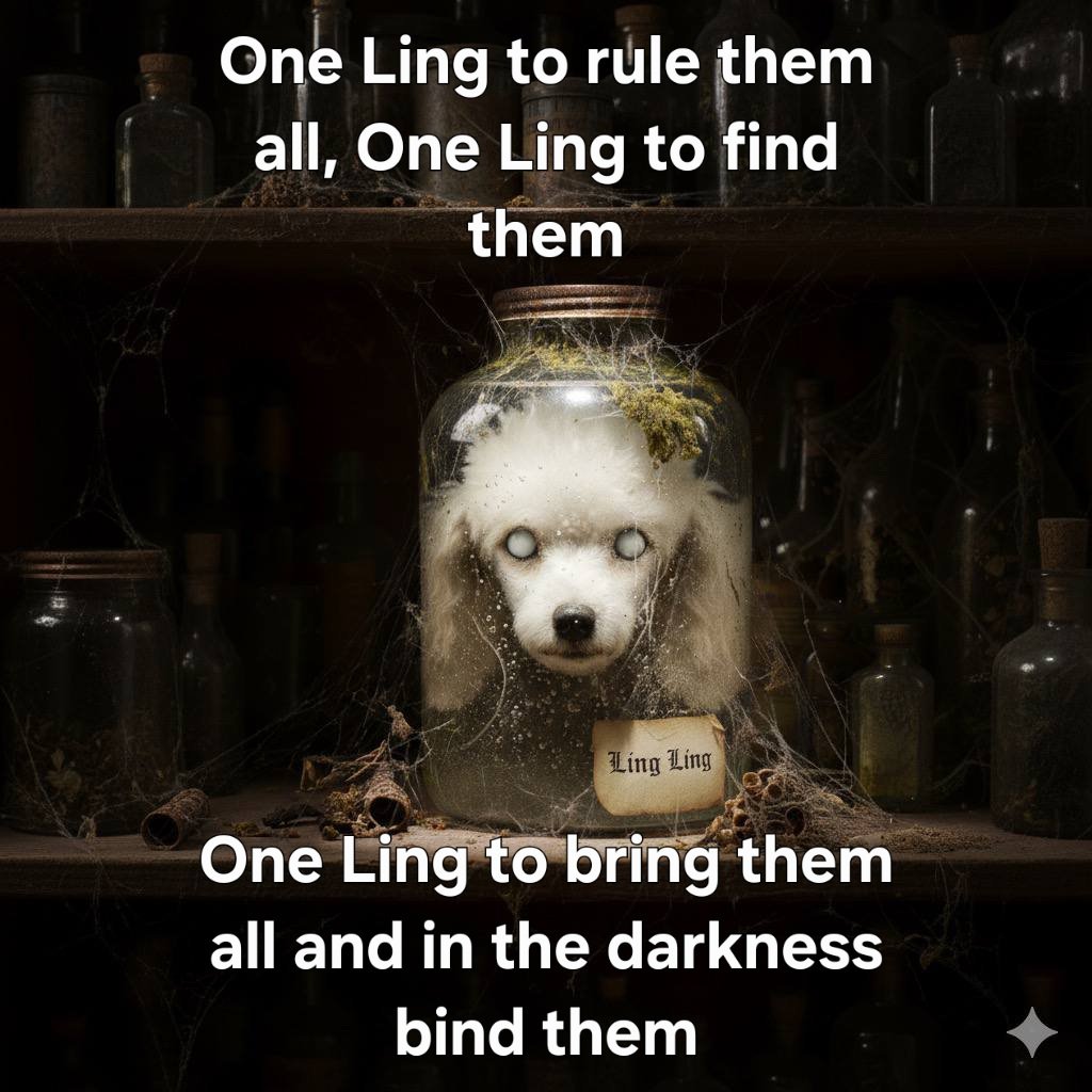 TheIdeaPeople's tweet photo. @lynk0x Or just come help find lingling $ling missing dog head https://t.co/RU6JgNGb1I