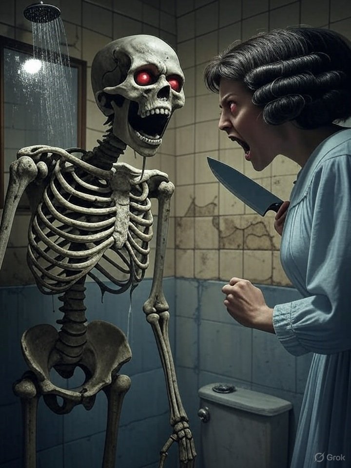 That time when <a href="/MidnightLich/">Tyr Alexander, The Gentlemen Lich</a> took a shower at the Bates Motel: