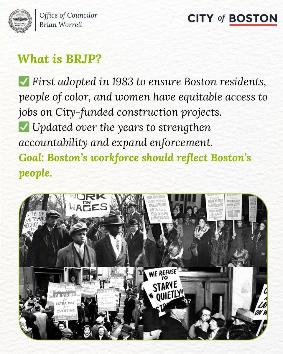 VoteWorrell's tweet image. Happy Labor Day! Today we celebrate Boston’s workers and recommit to equity on every job site. BRJP ensures our city’s workforce reflects the people who make Boston strong. #LaborDay #BostonStrong #EquityInAction #BRJP #BuildingBoston #JobsWithJustice #WorkforceEquity