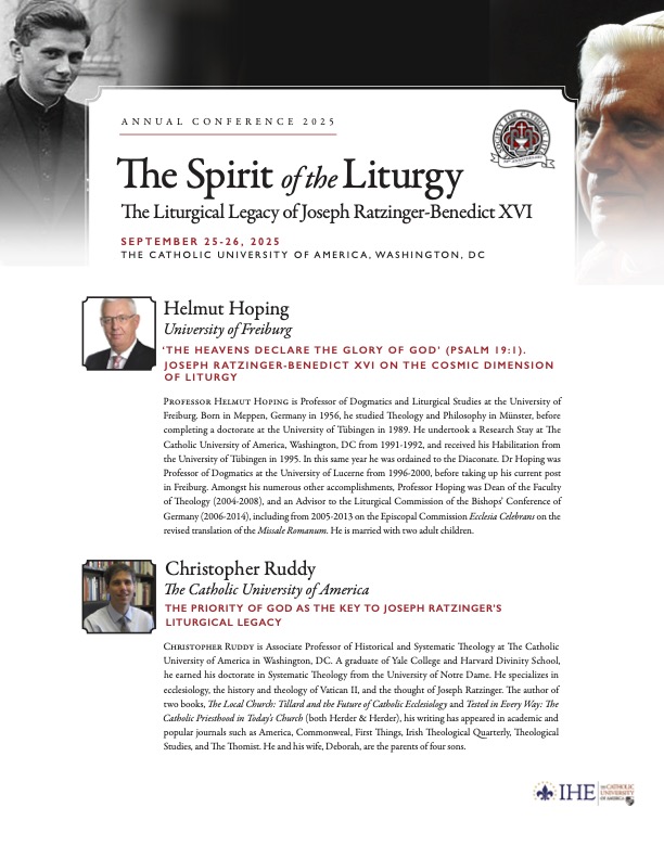 📣 As we approach our Annual Conference later this month, you can now see the full schedule of over 40 paper presentations and register today at liturgysociety.org/conference.