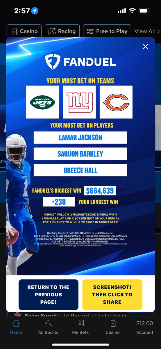 watche1even's tweet photo. @FDSportsbook #FDNFLREPLAY https://t.co/vt9EbvKR9p