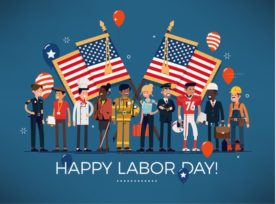 Happy Labor Day!  Thank you to our Unions for making sure we have so many workplace protections!  I will never take you for granted!  Love, Cylenthia