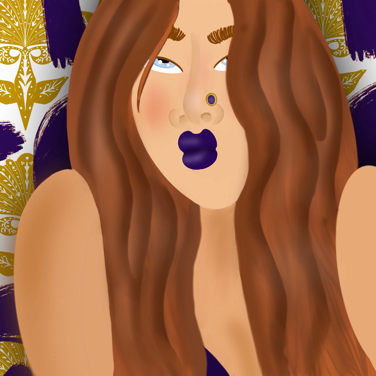 Woman and Pattern tweet media