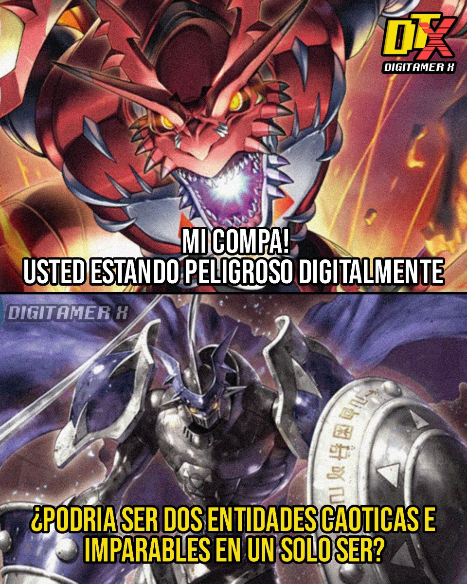DigitamerX's tweet image. ❗ #DatosDigimon Random hasta que consiga novia #56

🔥 El relativismo conceptual de Megidramon y Chaos Dukemon!

🌐 Siempre me llamó la atención que en los perfiles oficiales se diga que #Megidramon y #ChaosDukemon podrían ser la misma criatura.

#Digimon #DigimonLore