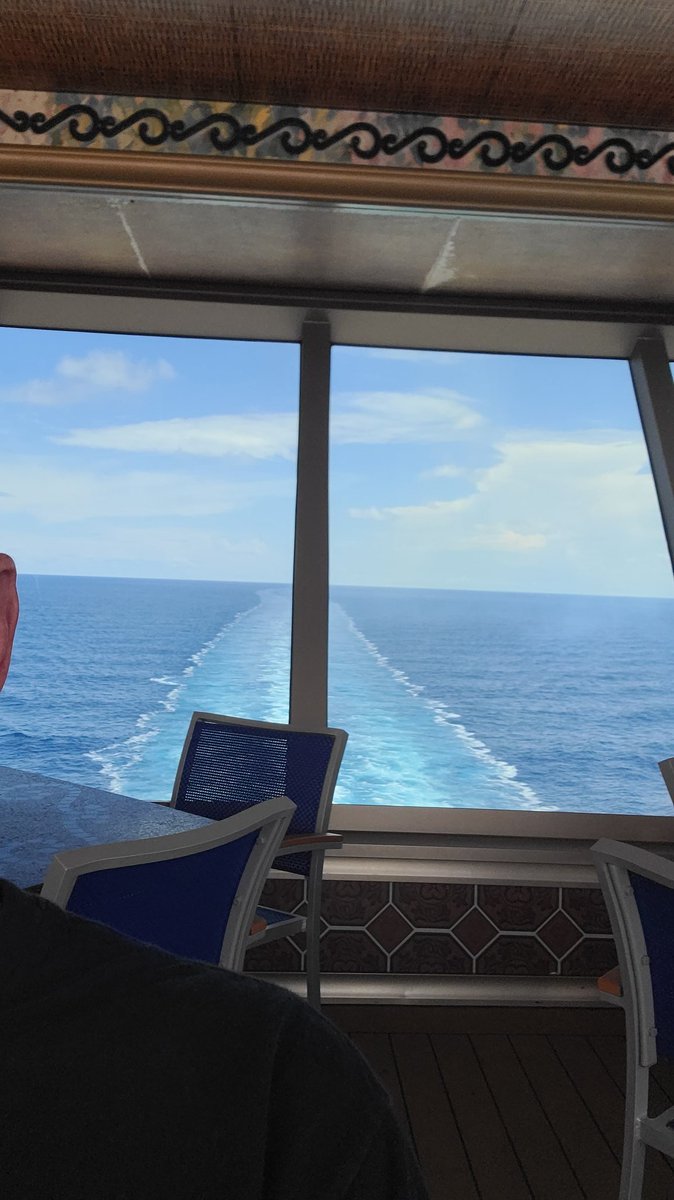 OMG! The magaTs would be freaking out. This cruise ship is leaving chemtrails. What should we do? They're  changing the environment to suit themselves!