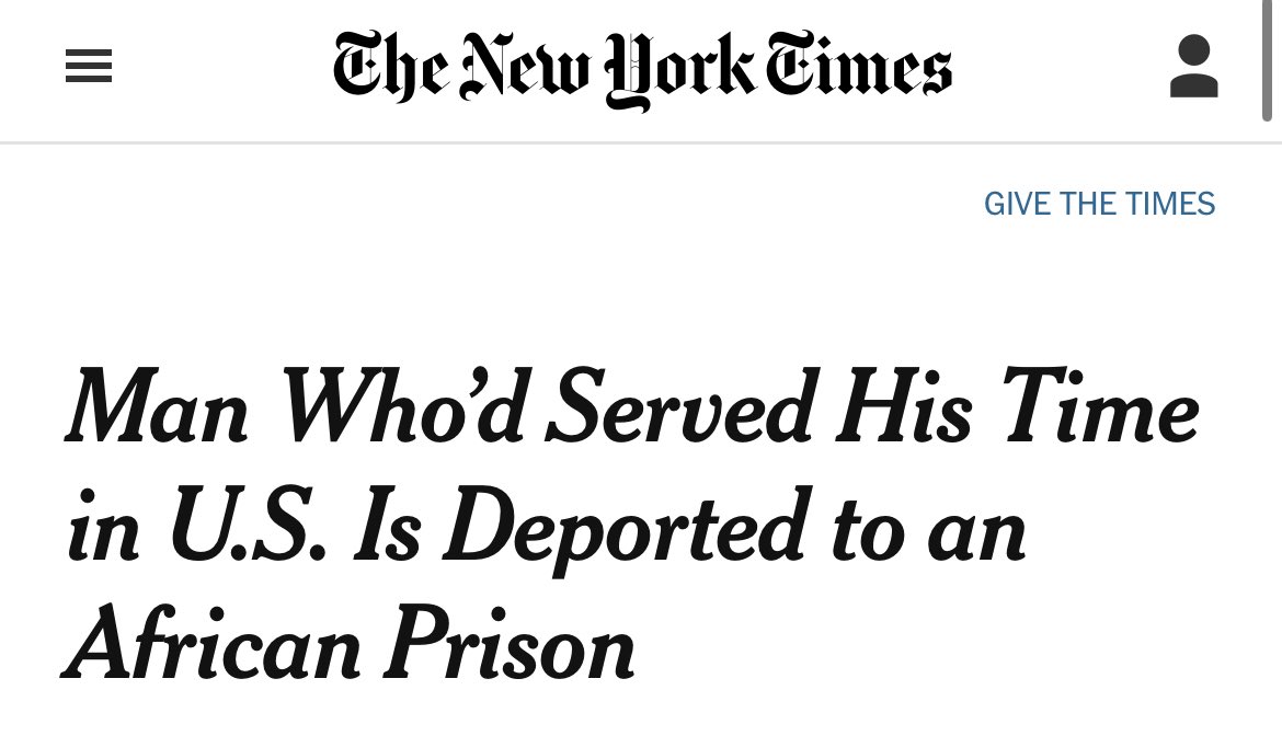 DISGRACEFUL AND DISGUSTING!

The failing @NYTimes is peddling another disgusting sob story for a criminal illegal alien.

Orville Etoria was convicted of MURDER.  

It is absolutely revolting that the New York Times is actively defending convicted murderers over American