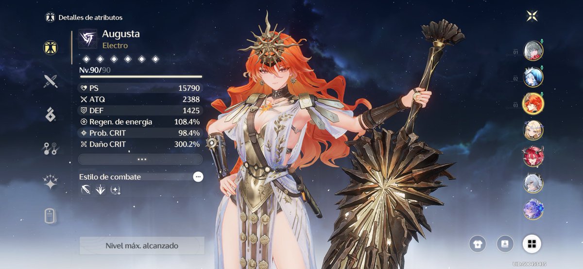 Galera, peguei a Augusta s2 mas estou com dúvidas sobre a build dela, já q a taxa excedente da mais crítico, a primeira foto ela tá com o cost 4 de taxa e a segundo com cost 4 de dano crítico, mas com buff e rotação parece q ela tá ficando sempre com o mesmo crítico e taxa