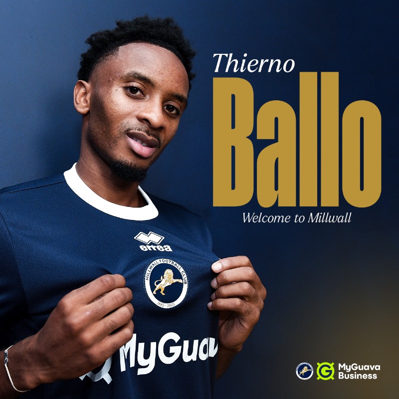 MillwallFC's tweet photo. Hallo, Ballo!

Thierno joins on loan for the season.