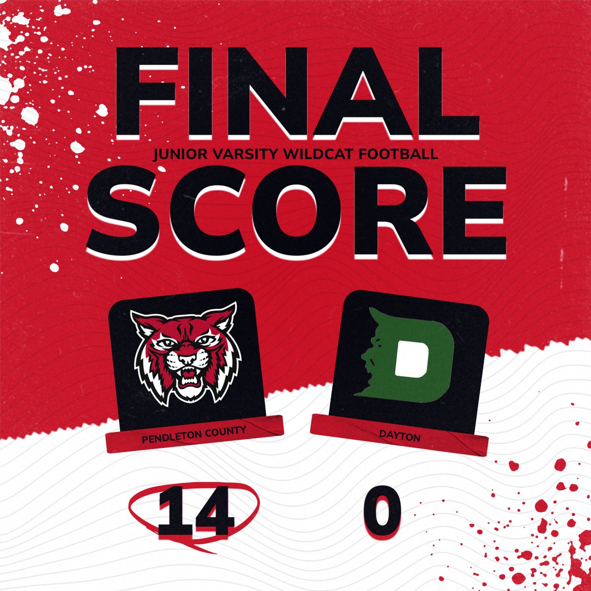 🏈 LABOR DAY VICTORY! 🏈
Your JV Wildcats defended home turf today with a big win over Dayton! 💪🐾
Proud of the fight, effort, and energy these young Cats brought on a holiday afternoon. The future is bright in Pendleton County! 🔥
#PCWildcats #APEX #ICanIWillIMust #WildcatPride
