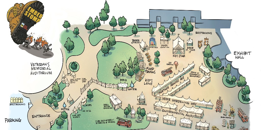 🔥 Countdown to Ember Stomp 🔥

📅 Saturday, September 6, 2025
⏰ 10 AM – 4 PM
📍 Marin Civic Center Fairgrounds

Don’t miss Marin’s biggest wildfire preparedness event of the year → FREE admission for all ages!

🔗 firesafemarin.org/ember-stomp-20…