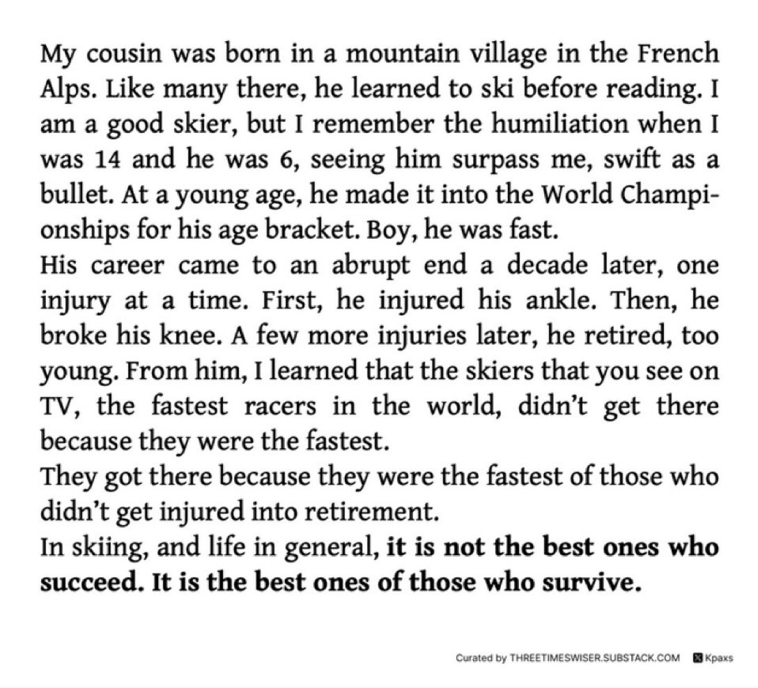 When you have experienced success, it is good to remind yourself that survivorship bias is real