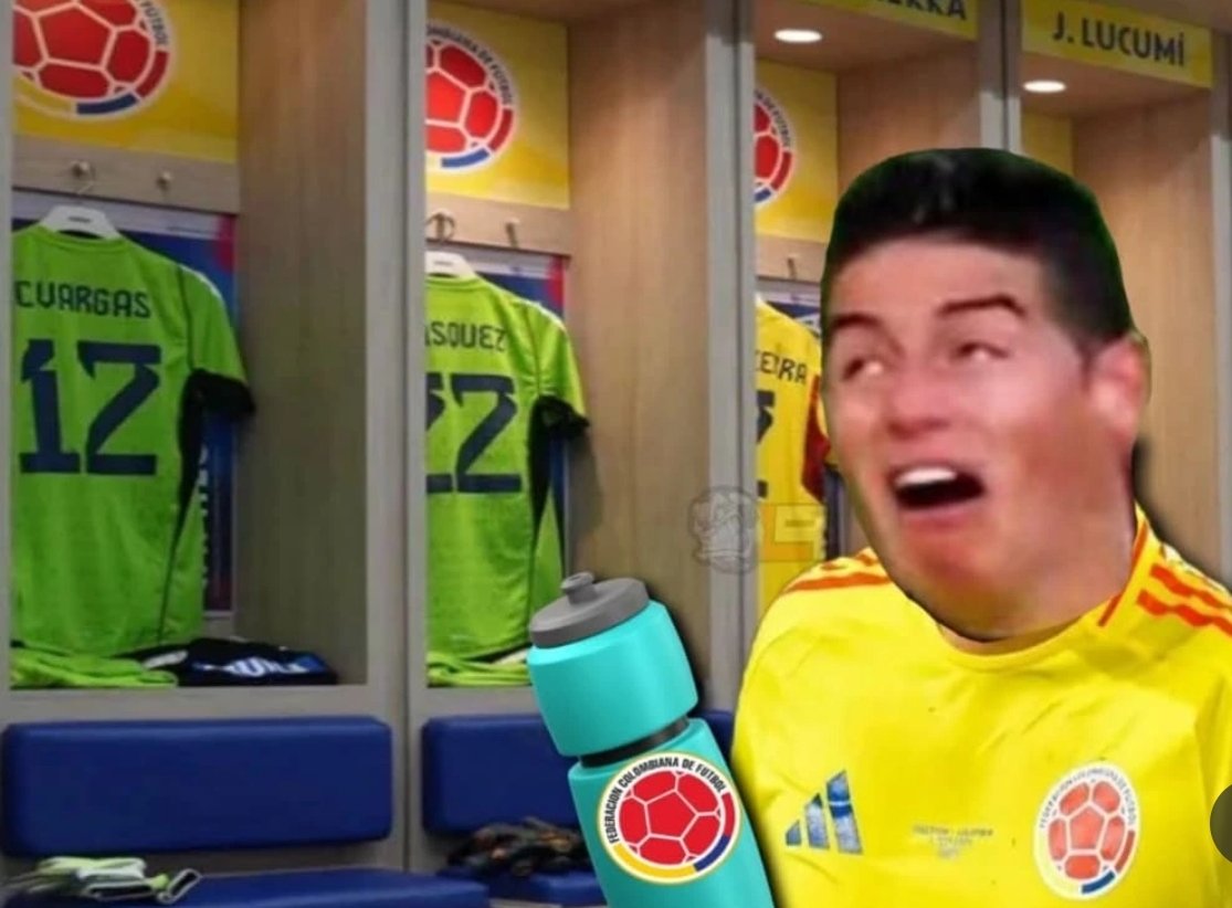James después de tomar por equivocacion del termo de Dayro Moreno.