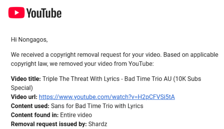 .<a href="/TeamYouTube/">TeamYouTube</a> hey, my friend got his video unfairly removed. Please help him.