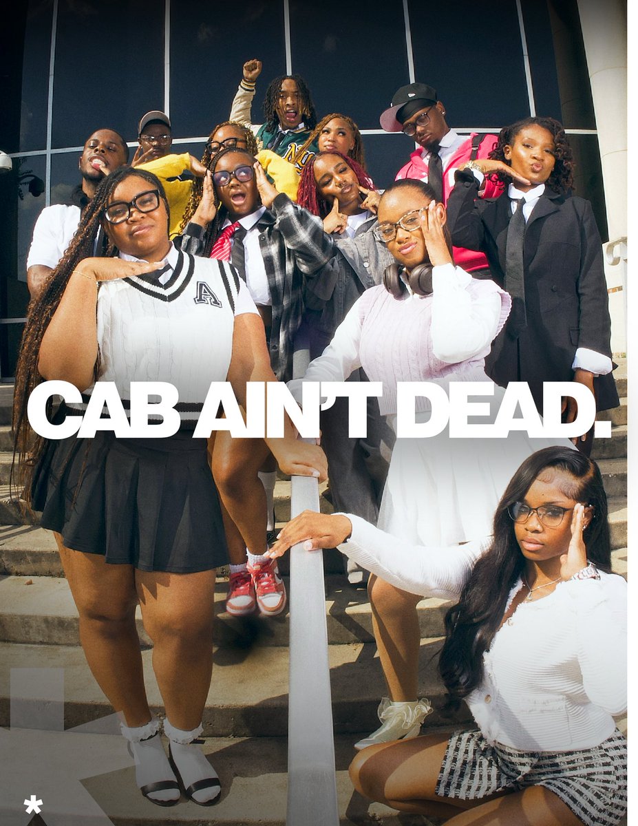 CLASS IS OFFICIALLY IN SESSION! It’s time to introduce the 2025-2026 CAB E-board! 

From the first bell to the final exam we’re kickin’ influence at it’s purest! 

#CabNeverLeft!