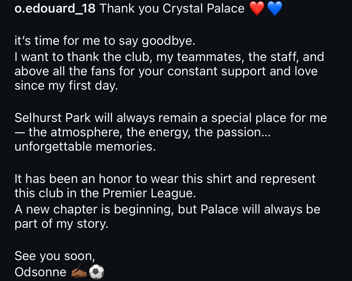 Palace Report tweet media