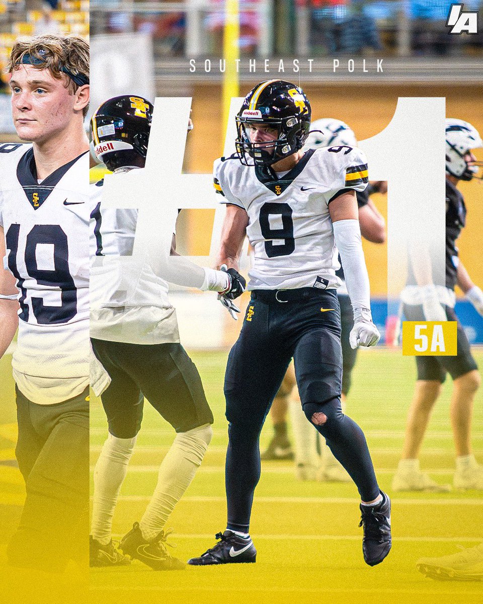 New #1 in Class 5A - SOUTHEAST POLK 🐏 

🎨 Talan Nelson

#IAfootball X #iahsfb