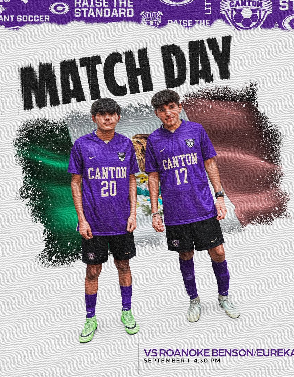 Matchday‼️

🆚 Roanoke-Benson/Eureka
⏰ 4:30p
📍 Ingersoll Middle School

#RaiseTheStandard | #Family | #Vamos