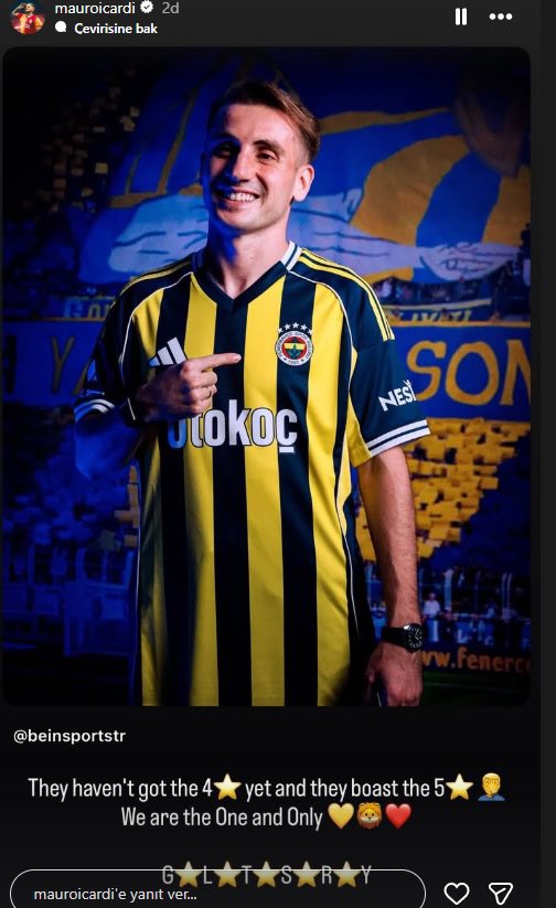 Mauro Icardi: "Henüz 4 yıldızı alamadılar. 5 yıldız ile övünüyorlar."