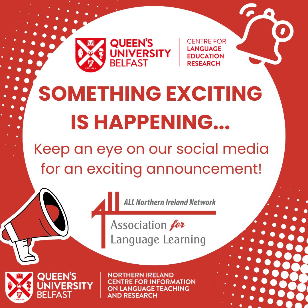 NICILT (@nicilt) on Twitter photo 📣 Exciting announcement is now here! 🌟 Launch of <a href="/ALL4language/">ALL Languages</a> NI Network with <a href="/CristaHazell/">Crista</a> and <a href="/StevenFawkes/">Steven Fawkes</a> at 4.30pm on 17 Sept, The Great Hall <a href="/QUBelfast/">Queen's University Belfast 🎓</a> . RSVP to reserve your ticket 🎫 forms.office.com/e/jteneX4hu2 📣 Exciting announcement is now here! 🌟 Launch of <a href="/ALL4language/">ALL Languages</a> NI Network with <a href="/CristaHazell/">Crista</a> and <a href="/StevenFawkes/">Steven Fawkes</a> at 4.30pm on 17 Sept, The Great Hall <a href="/QUBelfast/">Queen's University Belfast 🎓</a> . RSVP to reserve your ticket 🎫 forms.office.com/e/jteneX4hu2