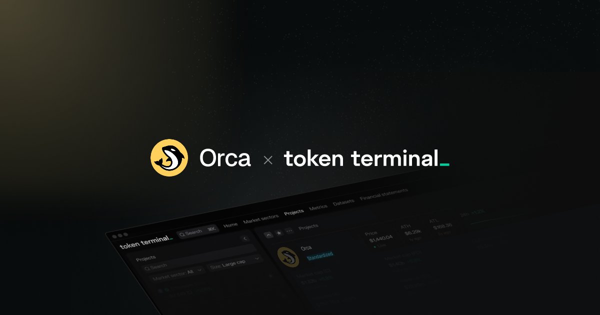 Orca x Token Terminal partnership announcement