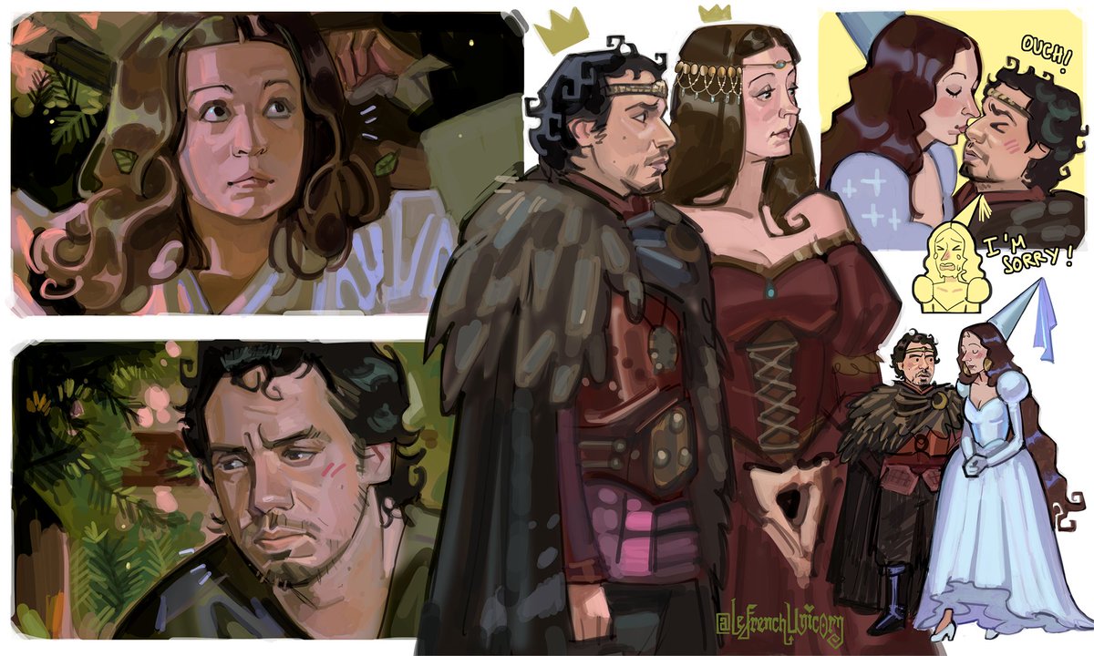 LeFrenchUnicorn's tweet image. King Arthur 💚 Guinevere
