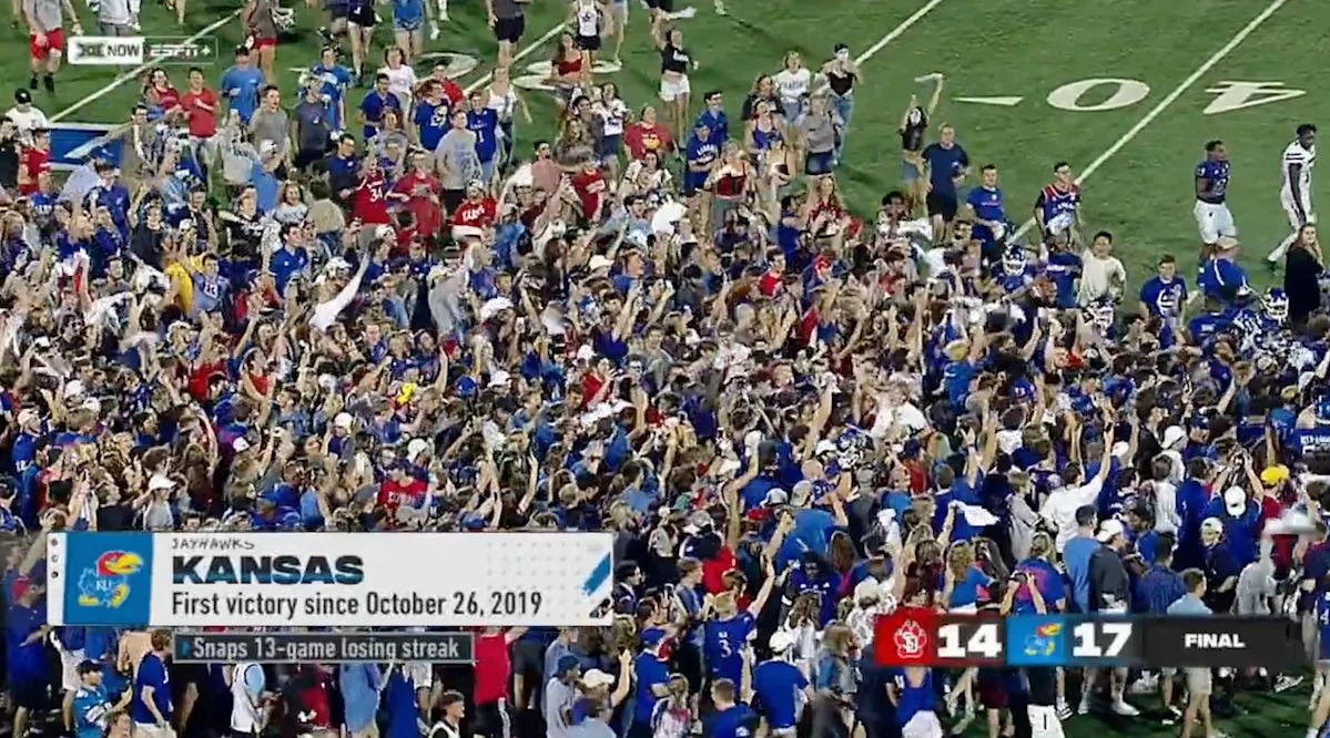 Wins Since Mizzou Joined SEC (2012):
-Mizzou 97
-kansas 40 (last among P4)

No more running from daddy.