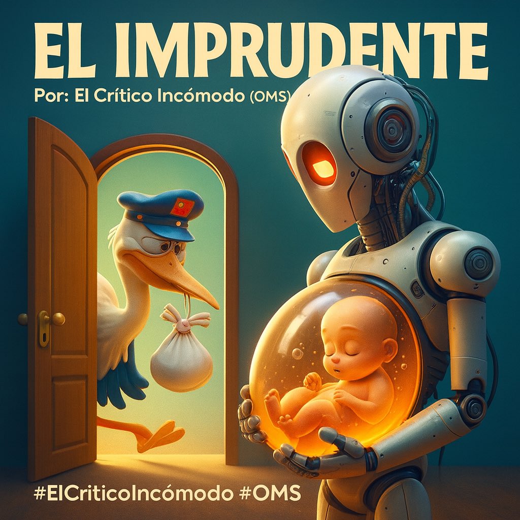 el_desterado's tweet image. China presenta un 🤖 con útero artificial capaz de gestar bebés 👶💡. El futuro ya no lo trae la cigüeña, lo entrega Amazon Prime 🚚📦. ¿Avance o locura? 🌍🔥
#China #Tecnología #ÚteroArtificial #FuturoDistópico #OMSHABLA