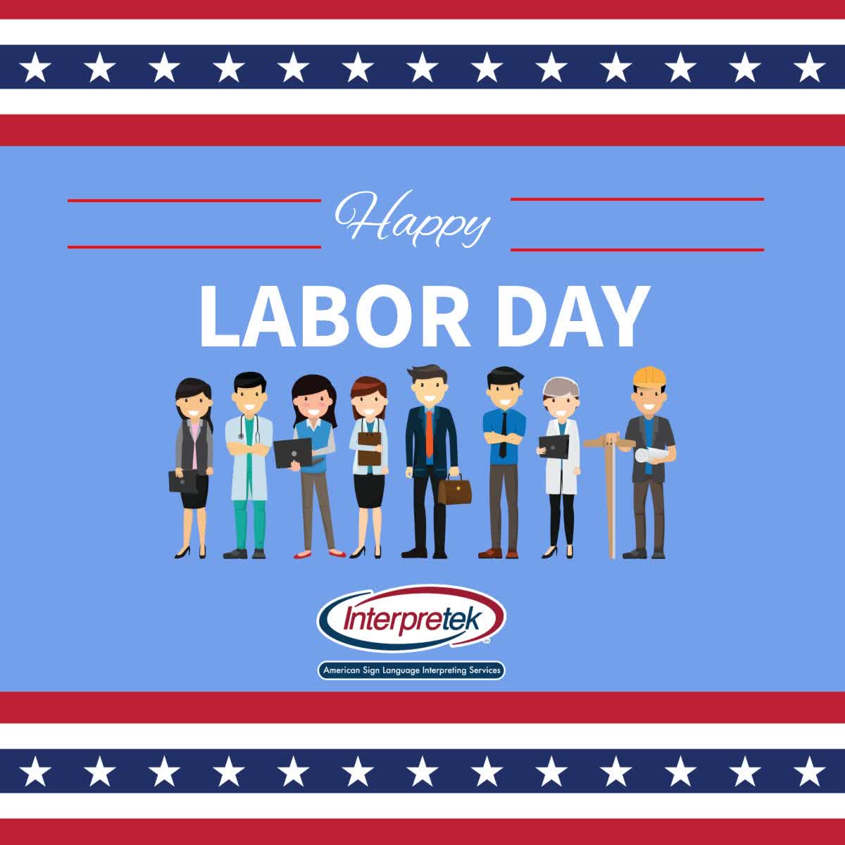 Interpretek's tweet image. Today we celebrate the hard work, dedication, and strength of workers everywhere. Thank you for all you do!