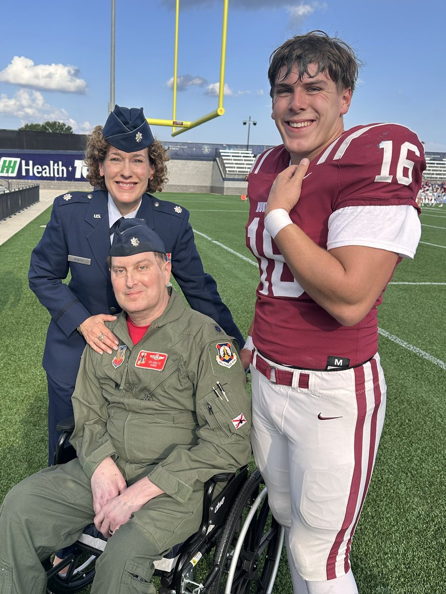 So proud of my hero husband husband and unbelievably strong son! On August 22, my husband Jon Shultz and I accompanied our son <a href="/calebshultz16/">Caleb Shultz 4.5⭐️</a> across the field for his senior night. Caleb wanted us there, both in our <a href="/usairforce/">U.S. Air Force</a> uniforms. It was an enormous effort for Jon at that