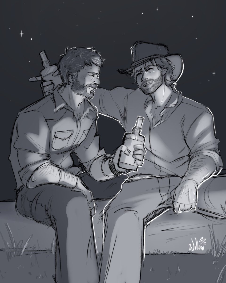 Chris_Prkr's tweet photo. Commission I did for birthday oomf @NotEven_Gabe 💕 Thank you so much!

#joelmiller #arthurmorgan https://t.co/DZNaNE80ft