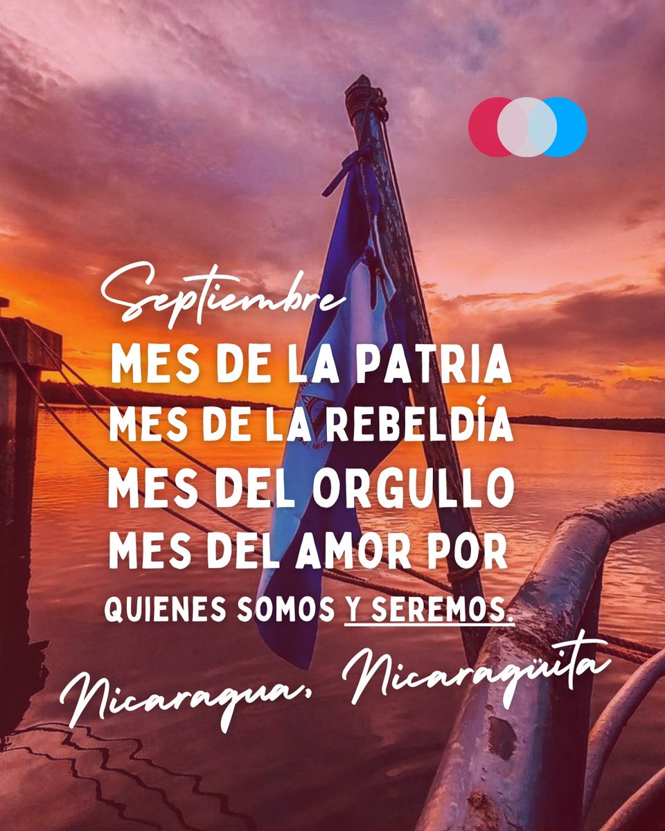 🇳🇮✨ Hoy iniciamos septiembre, mes de la patria.
Mes del orgullo, de la memoria y del amor por quienes somos y por quienes seremos.
Con esperanza y firmeza, recuperaremos nuestro país. ✊🏽

#NicaraguaVive #Convergencia #RecuperandoLoNuestro