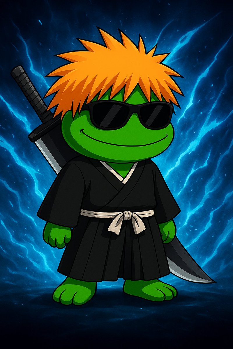 🗡️🍃 Croaky steps into the Soul Society!
Dripped out in black robes, rocking shades, and wielding his mighty blade.
Are you ready to join The Ribberhood? 🐸🔥
#CroakyNFT #NFTCommunity #AnimeVibes