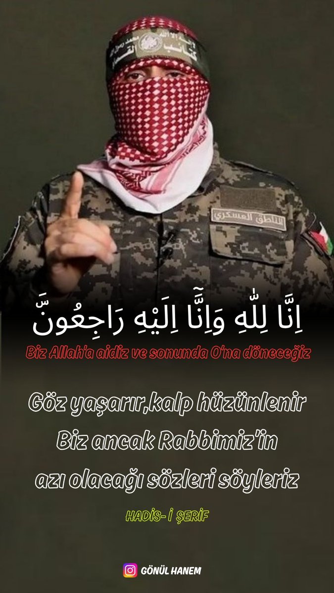Göz yaşarır, kalp hüzünlenir. Biz ancak Rabbimiz’in razı olacağı sözleri söyleriz. 
~Hadisi Şerif~

.
#EbuUbeydeLives #Ebuubeyde