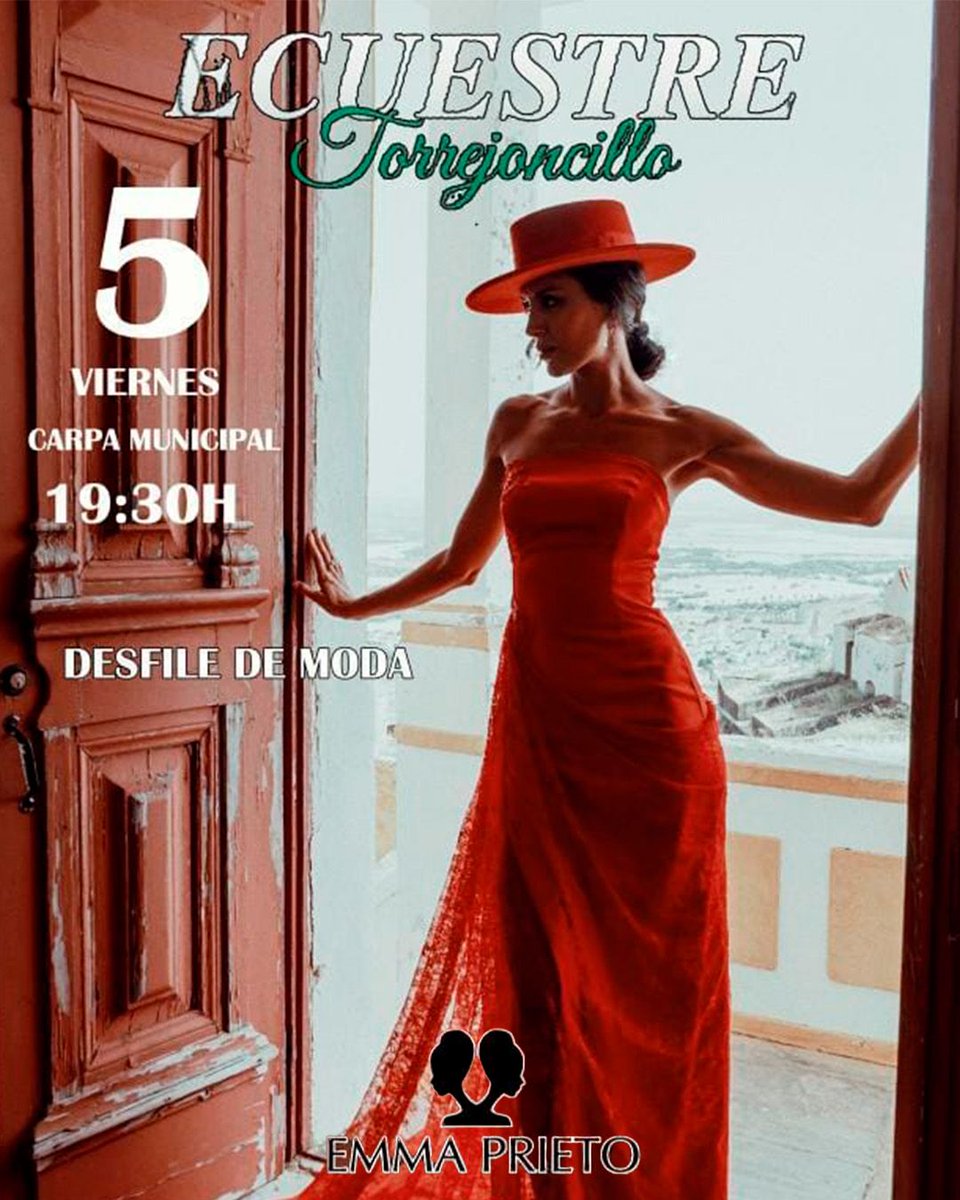 🪡 DESFILE DE MODA DE ENMA PRIETO

🗓️ 05/09/2025
🕒 19:30 h.
📍 Carpa Municipal

Desfile de moda a cargo de la diseñadora placenta, Emma Prieto, que fusionará tradición y vanguardia que caracteriza a la moda española.

📲 #EcuestreTorrejoncillo2025 #PasiónEcuestre
